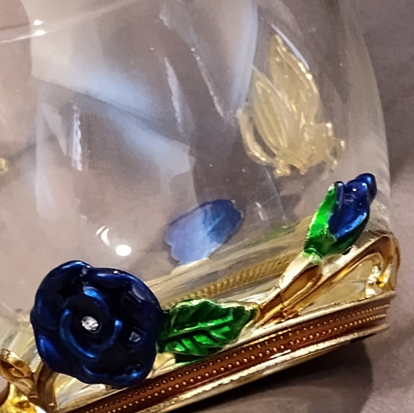 Vintage NEW Decorative Glass Mug & Spoon Set - Picture 5 of 10